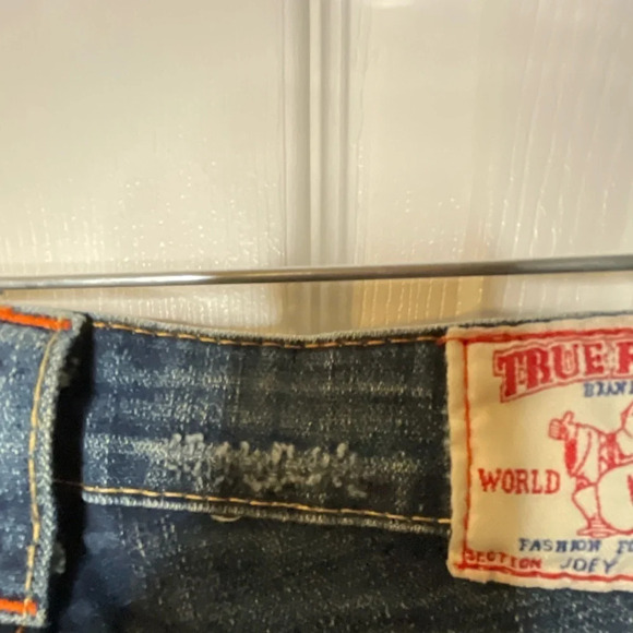True Religion Joey Flare Distressed Jeans Women’s Size 26 Low Rise Y2K CA#30427 - Picture 14 of 15